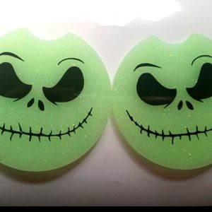 Nightmare before Christmas Jack Skellington glow in the dark car coasters